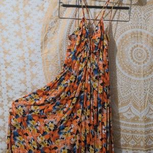 Free People Floral Keyhole Maxi Dress